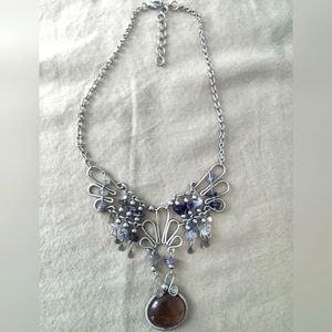 Silver and Amethyst Artisan Necklace